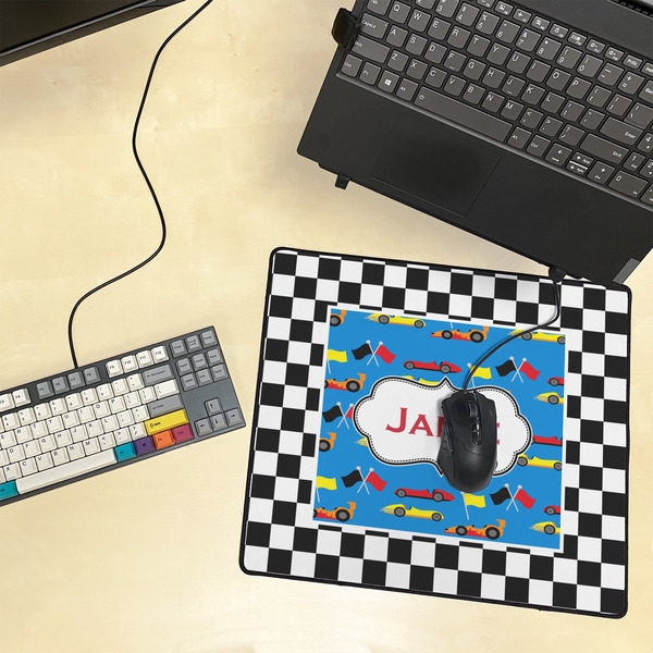 Checkers & Racecars Medium Gaming Mats - LIFESTYLE