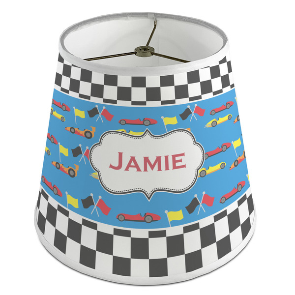 Custom Checkers & Racecars Empire Lamp Shade (Personalized)