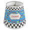 Checkers & Racecars Poly Film Empire Lampshade - Angle View