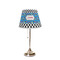 Checkers & Racecars Poly Film Empire Lampshade - On Stand