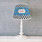 Checkers & Racecars Poly Film Empire Lampshade - Lifestyle