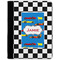 Checkers & Racecars Medium Padfolio - FRONT