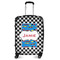 Checkers & Racecars Suitcase - 24" Medium - Checked (Personalized)