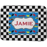 Checkers & Racecars Memory Foam Bath Mat - 48"x36" (Personalized)