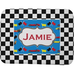 Checkers & Racecars Memory Foam Bath Mat - 48"x36" (Personalized)