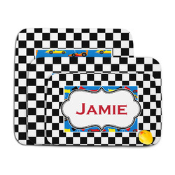 Checkers & Racecars Memory Foam Bath Mat (Personalized)