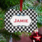 Checkers & Racecars Metal Benilux Ornament - Lifestyle