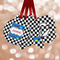 Checkers & Racecars Metal Ornaments - Double Sided w/ Name or Text