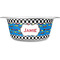 Checkers & Racecars Stainless Steel Dog Bowl - Small (Personalized)