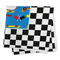 Checkers & Racecars Microfiber Dish Rag - FOLDED (square)