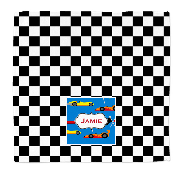 Custom Checkers & Racecars Microfiber Dish Rag (Personalized)