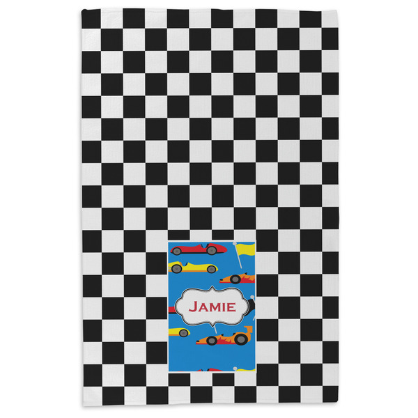 Checkers & Racecars Microfiber Dish Towel - APPROVAL