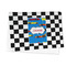 Checkers & Racecars Microfiber Dish Towel - FOLDED HALF