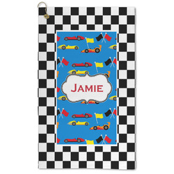 Checkers & Racecars Microfiber Golf Towel (Personalized)