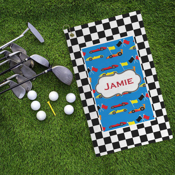 Checkers & Racecars Microfiber Golf Towels - LIFESTYLE