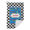 Checkers & Racecars Microfiber Golf Towels Small - FRONT FOLDED