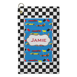 Checkers & Racecars Microfiber Golf Towel - Small (Personalized)