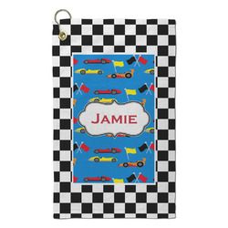 Checkers & Racecars Microfiber Golf Towel - Small (Personalized)