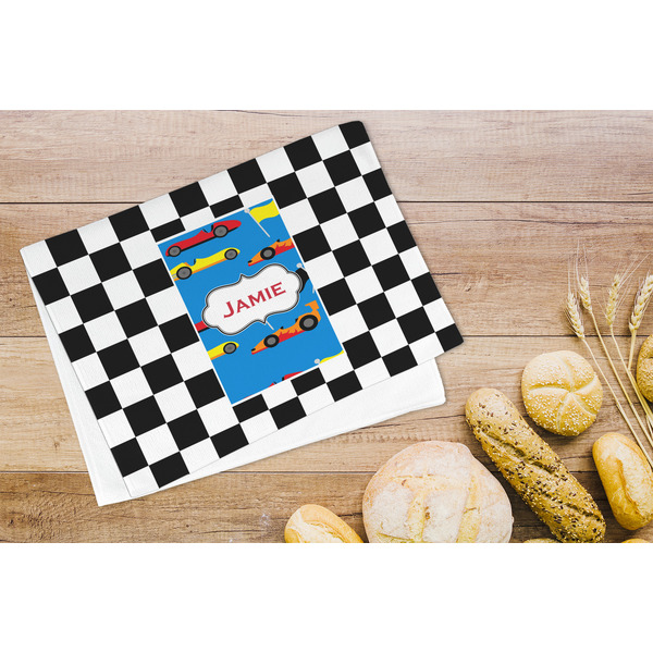 Checkers & Racecars Microfiber Kitchen Towel - LIFESTYLE