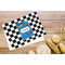 Checkers & Racecars Microfiber Kitchen Towel - LIFESTYLE