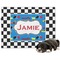 Checkers & Racecars Dog Blanket (Personalized)