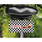 Checkers & Racecars Mini License Plate on Bicycle - LIFESTYLE Two holes
