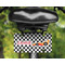 Checkers & Racecars Mini License Plate on Bicycle