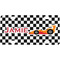 Checkers & Racecars Mini License Plate