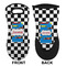 Checkers & Racecars Neoprene Oven Mitt (Front & Back)