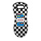 Checkers & Racecars Neoprene Oven Mitt - Front