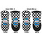 Checkers & Racecars Neoprene Oven Mitt - Set of 2 - Approval