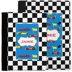 Checkers & Racecars Notebook Padfolio w/ Name or Text