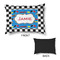 Checkers & Racecars Outdoor Dog Beds - Medium - APPROVAL