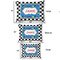 Checkers & Racecars Outdoor Dog Beds - SIZE CHART