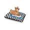 Checkers & Racecars Outdoor Dog Beds - Small - IN CONTEXT