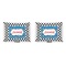 Checkers & Racecars  Outdoor Rectangular Throw Pillow (Front and Back)
