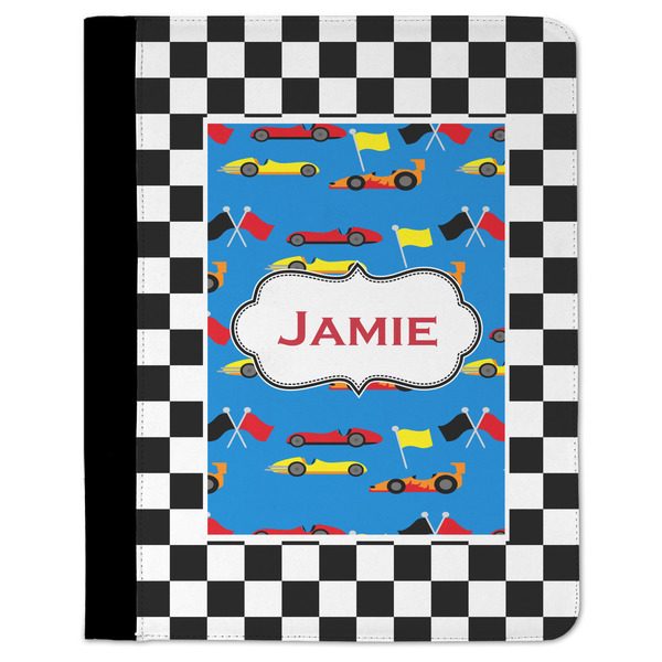 Custom Checkers & Racecars Padfolio Clipboard - Large (Personalized)