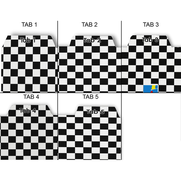Checkers & Racecars Page Dividers - Set of 5 - Approval