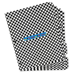 Checkers & Racecars Binder Tab Divider Set (Personalized)