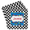 Checkers & Racecars Paper Coasters (Personalized)