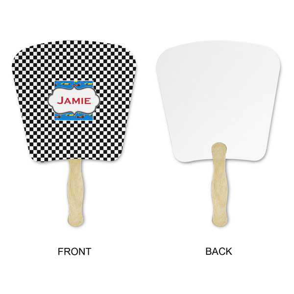 Checkers & Racecars Paper Fans - Approval