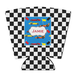 Checkers & Racecars Party Cup Sleeve - with Bottom (Personalized)