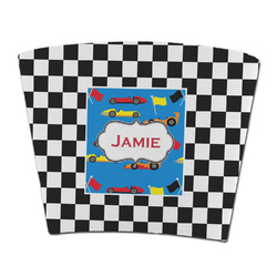 Checkers & Racecars Party Cup Sleeve - without bottom (Personalized)
