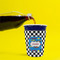 Checkers & Racecars Party Cup Sleeves - without bottom - Lifestyle