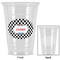Checkers & Racecars Party Cups - 16oz - Approval