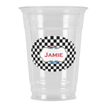Checkers & Racecars Party Cups - 16oz (Personalized)