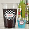 Checkers & Racecars Party Cups - 16oz - In Context