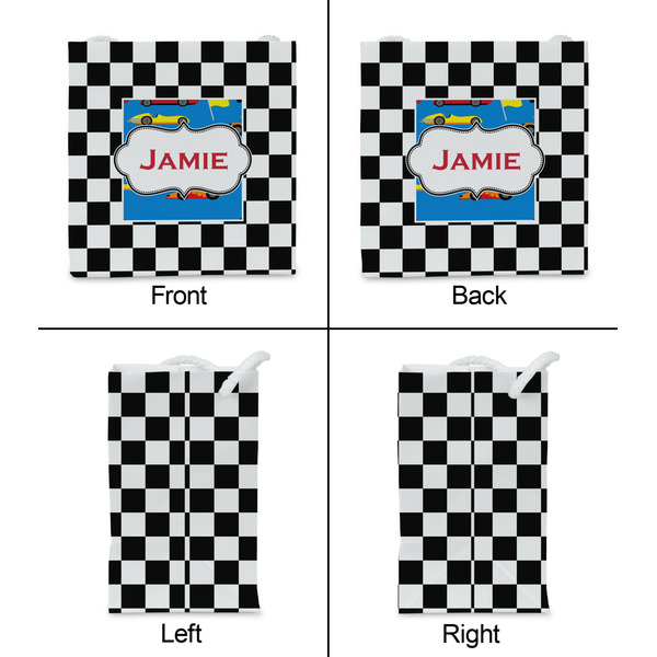 Checkers & Racecars Party Favor Gift Bag - Gloss - Approval
