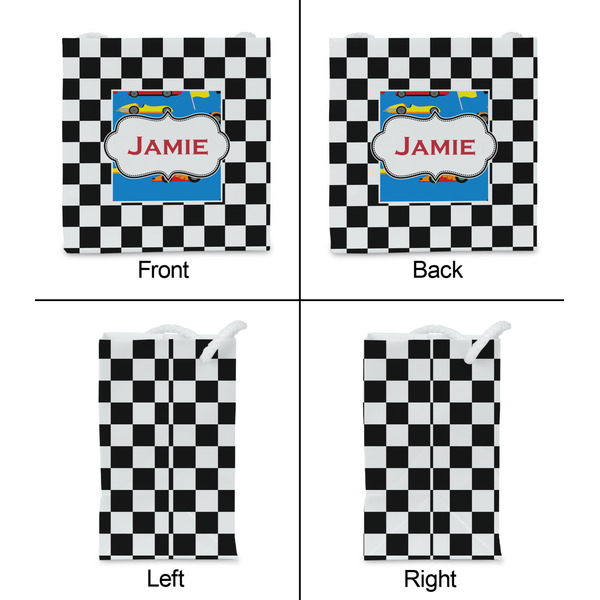 Checkers & Racecars Party Favor Gift Bag - Matte - Approval