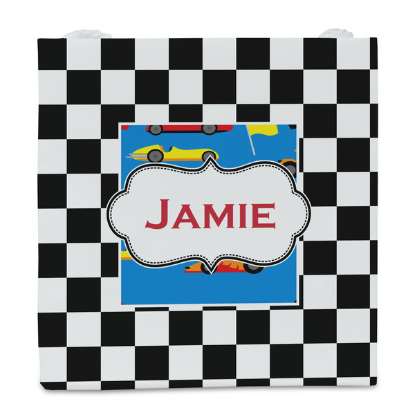 Checkers & Racecars Party Favor Gift Bag - Matte - Front